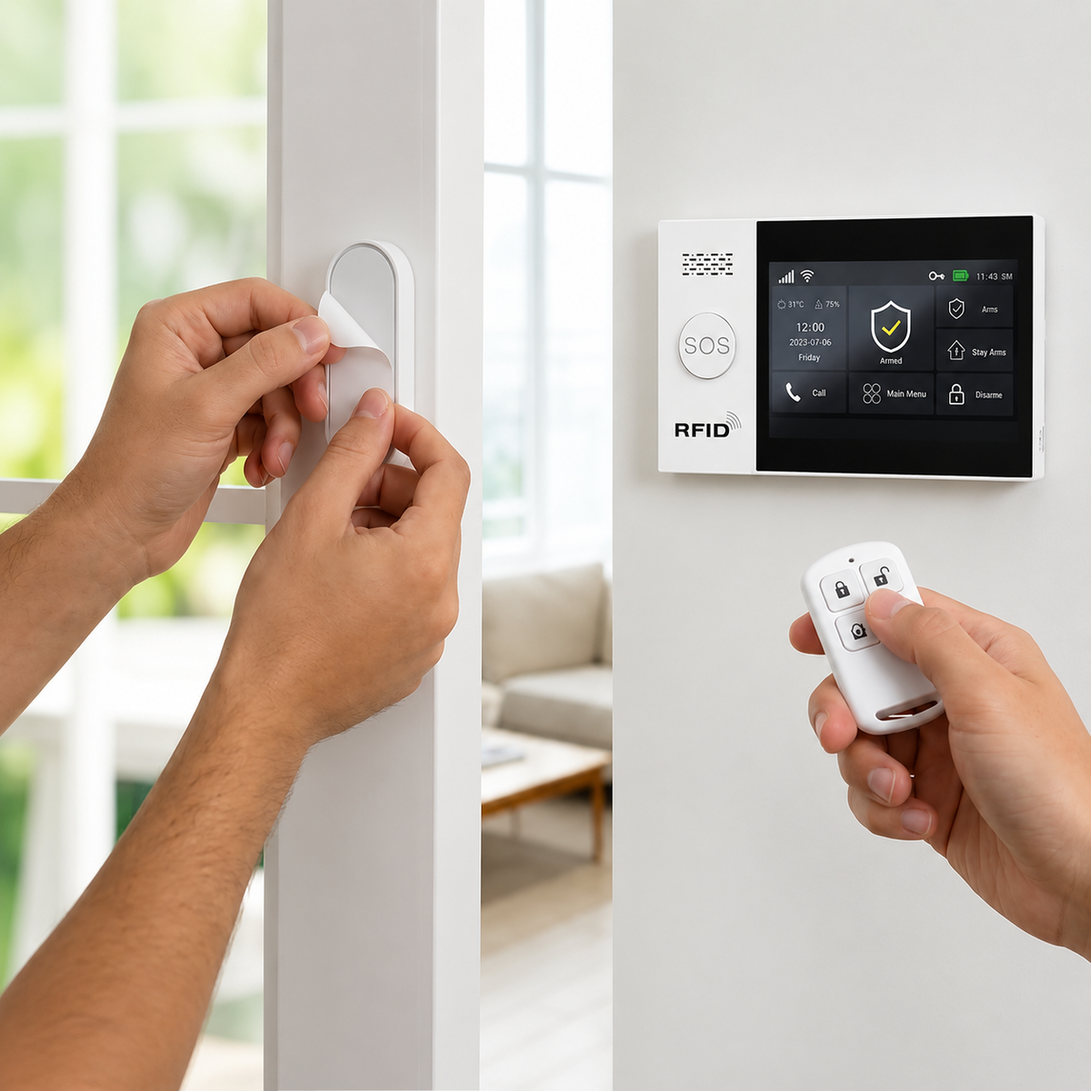 Kit Alarme Maison Connectée WiFi-4G-RFID