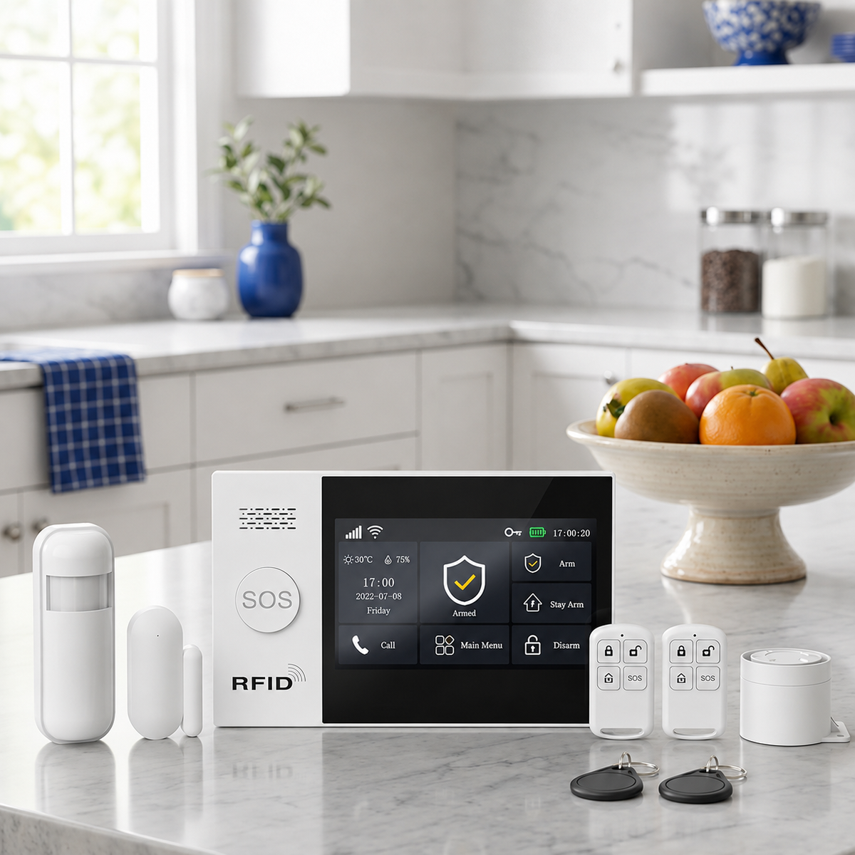 Kit Alarme Maison Connectée WiFi-4G-RFID