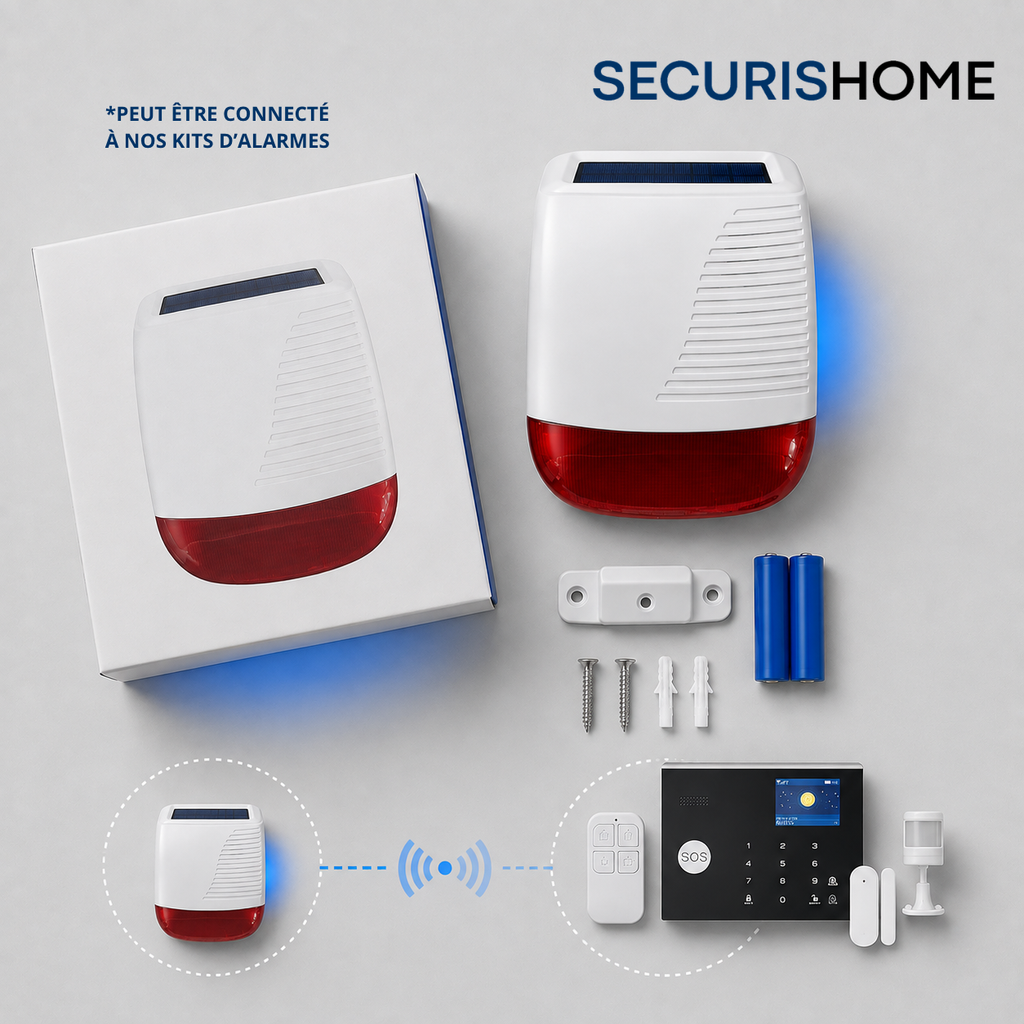 Alarme Extérieure Solaire
