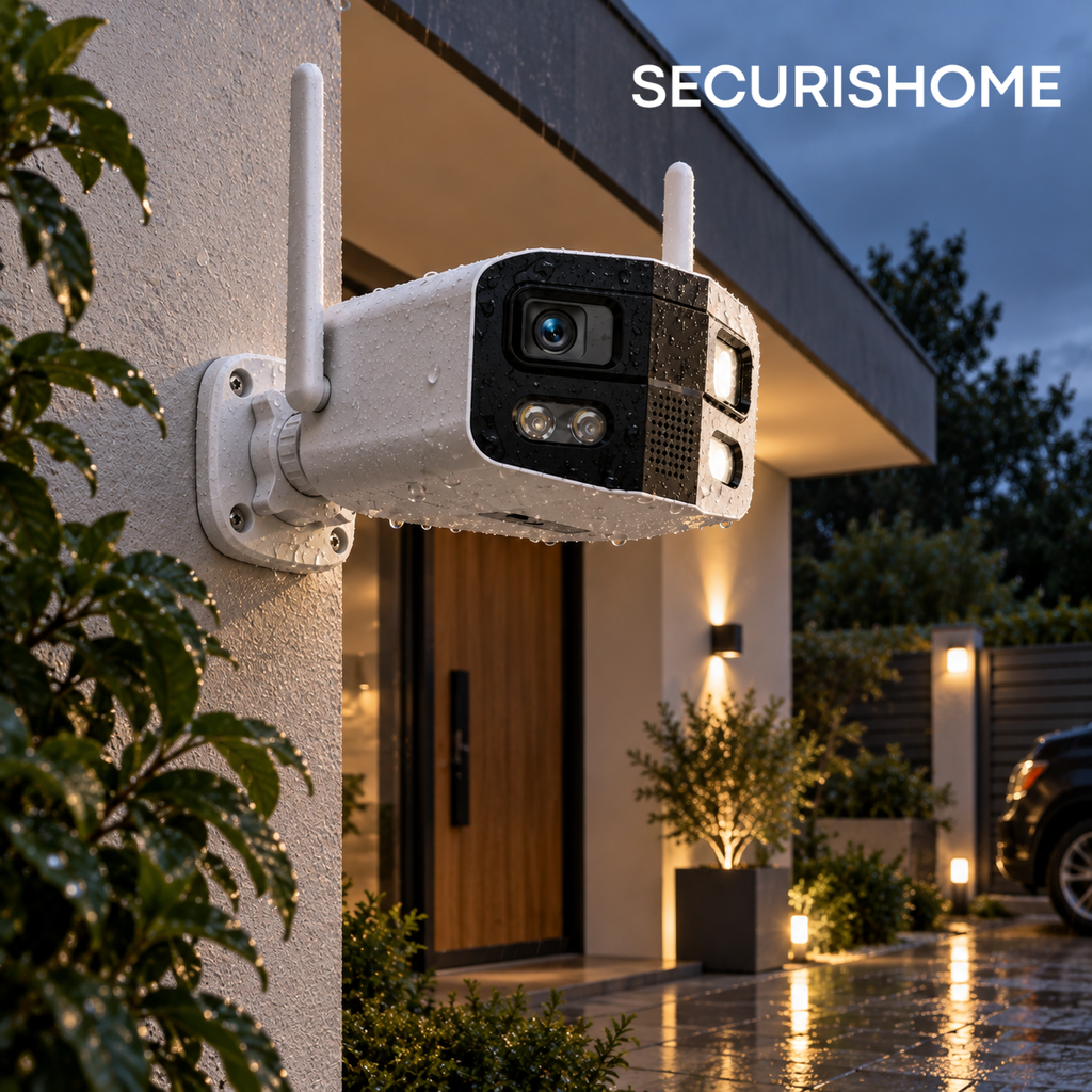 Caméra de surveillance extérieur Grand Angle 180°