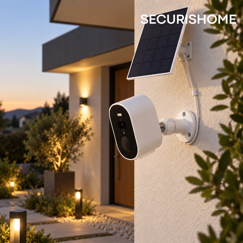 Caméra de Surveillance solaire extérieur 2K
