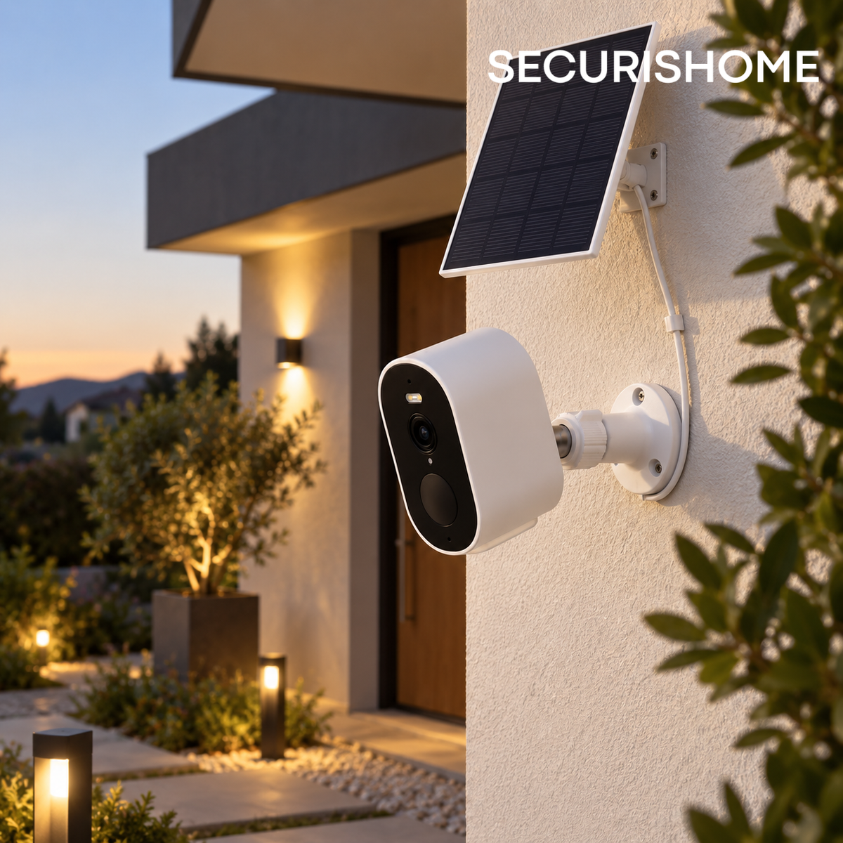Caméra de Surveillance solaire extérieur 2K