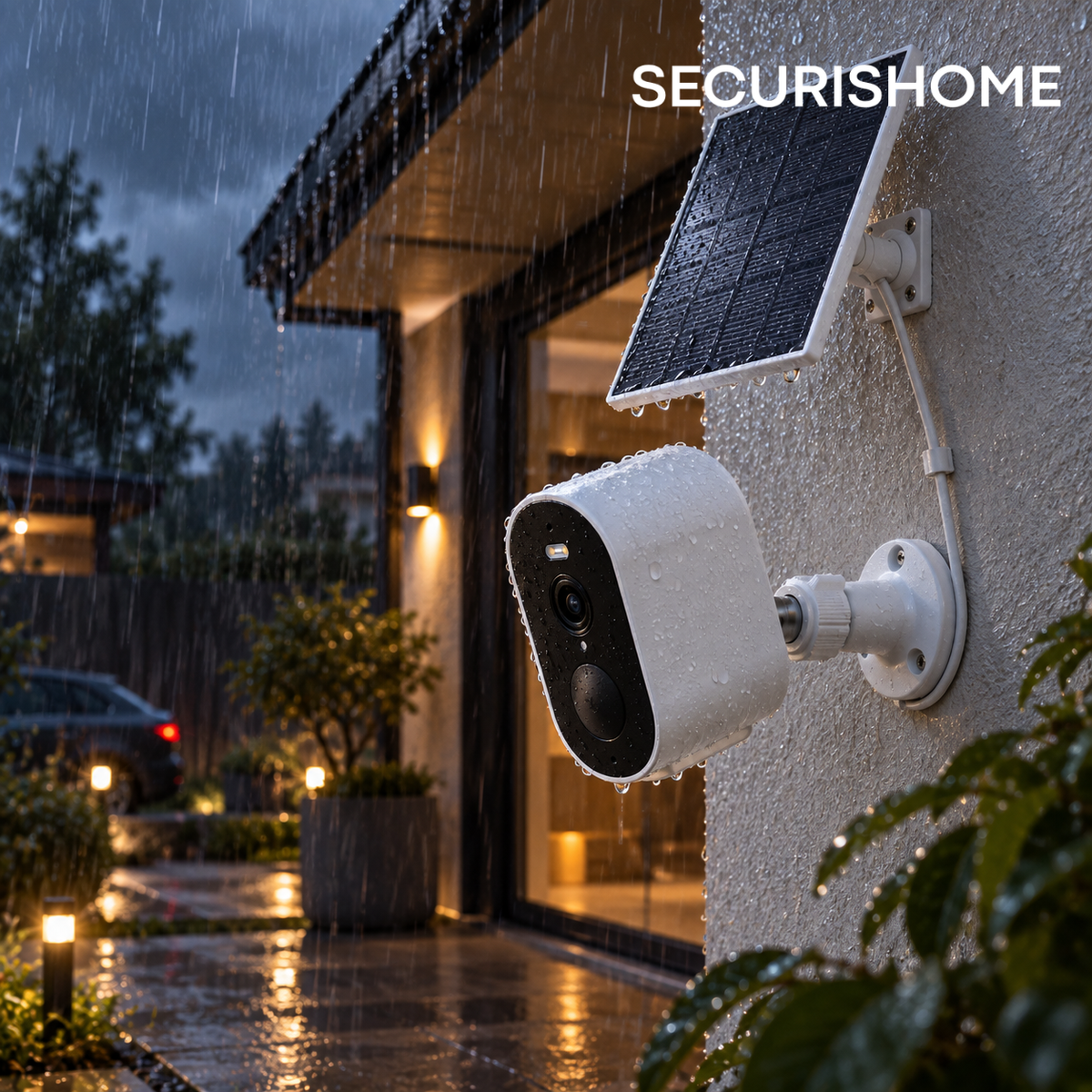 Caméra de Surveillance solaire extérieur 2K